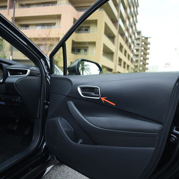 Door Inner Handle Bowls Panel Cover Trim ABS Matte 4pcs/set For Toyota Corolla E210 Hatchback 2019